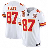 Men & Women & Youth Kansas City Chiefs #87 Travis Kelce White 2024 F.U.S.E. With NKH Patch And 4-star C Patch Vapor Untouchable Limited Jersey,baseball caps,new era cap wholesale,wholesale hats